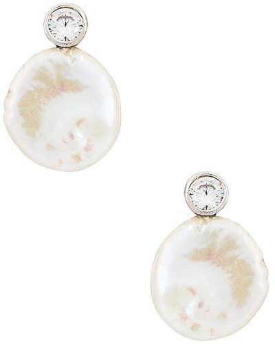 Shashi Pearl Earrings - White