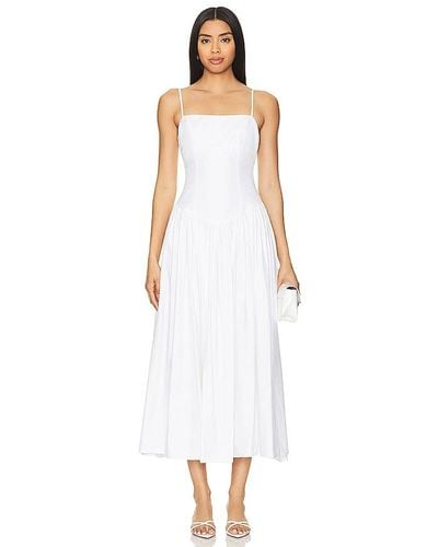 Tularosa Harriett Midi Dress - White