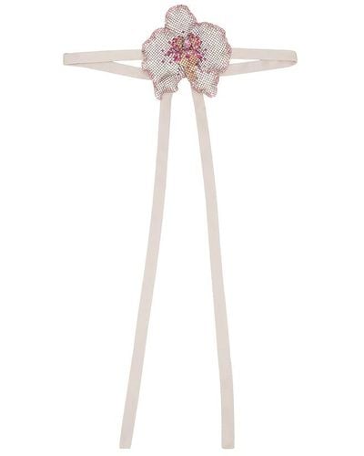 Nue Studio Orchid Crystal Choker - White