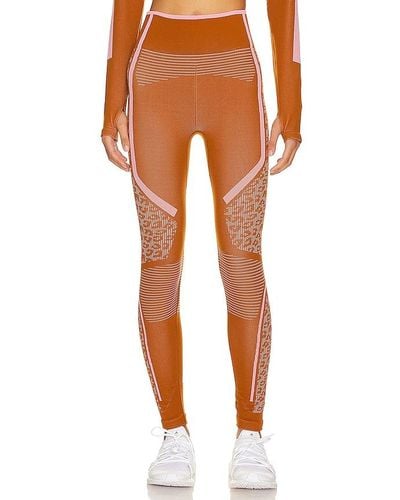adidas By Stella McCartney NAHTLOSE YOGA-LEGGINGS TRUE STRENGTH - Orange