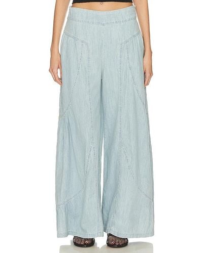 Free People X We The Free Dawn On Me Wide Leg - Blue