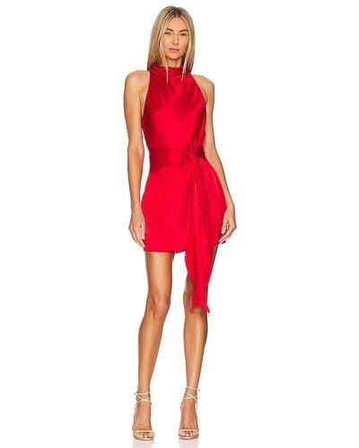 Amanda Uprichard X Revolve Sandrine Dress - Red