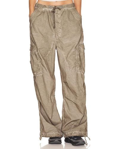 Jaded London Oil Wash Parachute Trousers - Natural