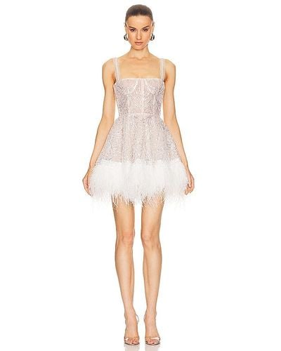 Bronx and Banco Mademoiselle Beaded Mini Dress - White