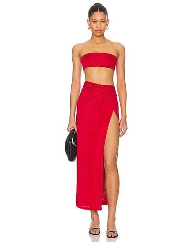 superdown Karolyna Maxi Skirt Set - Red