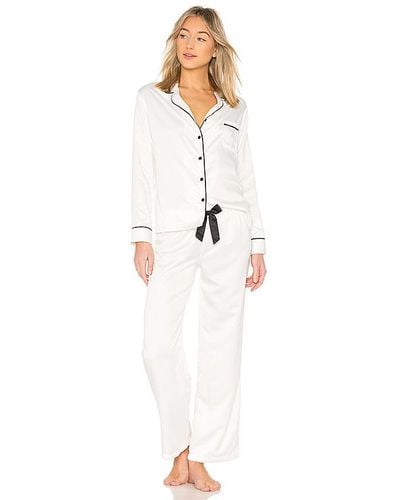 Bluebella Claudia Shirt & Trouser Set - White