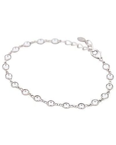 Shashi Bezel Diamond Tennis Bracelet - White
