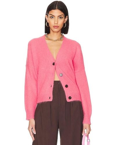 The Great The Fluffy Slouch Cardigan - Pink