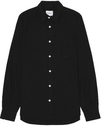 Norse Projects Osvald Cotton Shirt - Black