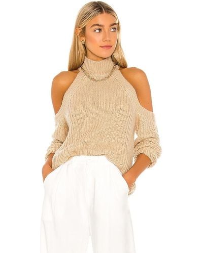 MAJORELLE Estrid Cold Shoulder Sweater - Natural