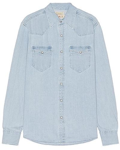 Faherty The Western Shirt - Blue