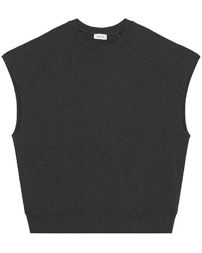 American Vintage Wifibay Sweatshirt Vest - Black