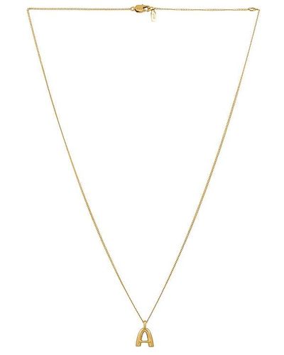 Jenny Bird Monogram Pendant Necklace - Metallic