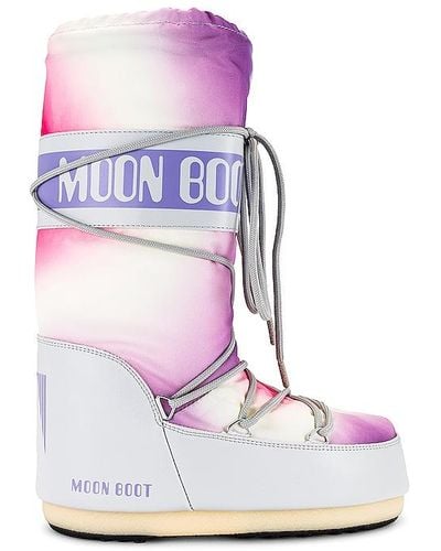 Moon Boot Bota icon tie dye - Rosa