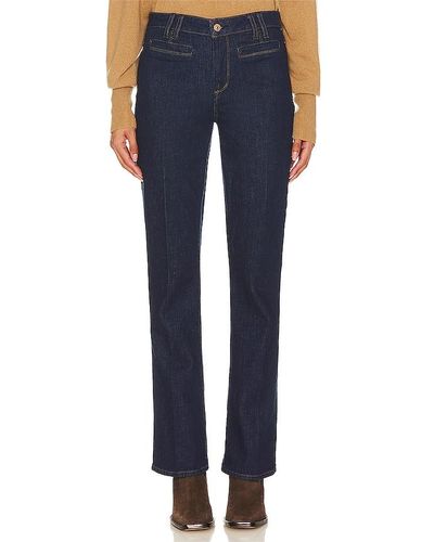 PAIGE Jeans con tiro alto manhattan - Azul