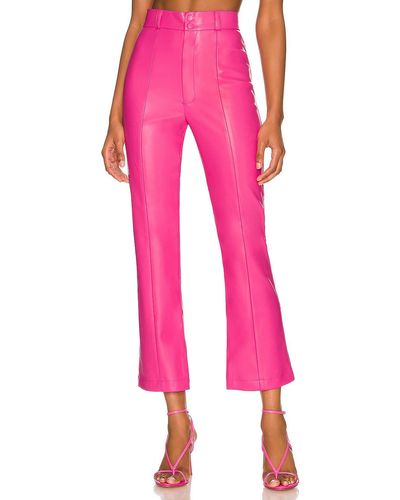 Bardot Polly Faux Leather Pant - ピンク