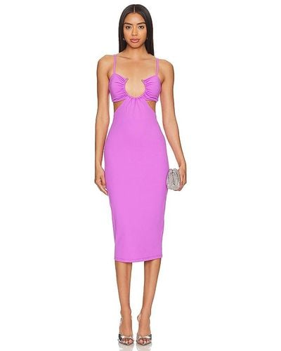 Susana Monaco Cut Out Dress - Purple
