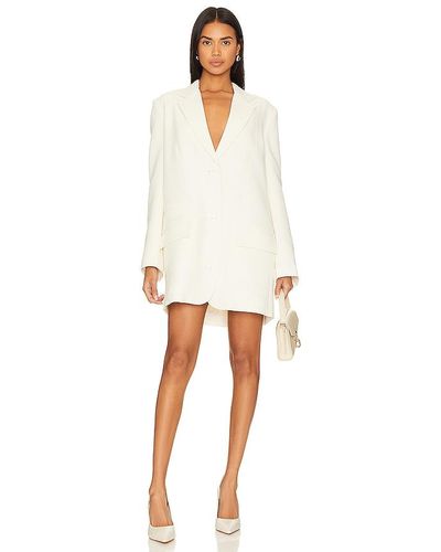 Shona Joy Amura Oversized Blazer Dress - White