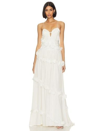 For Love & Lemons Olivia Gown - White