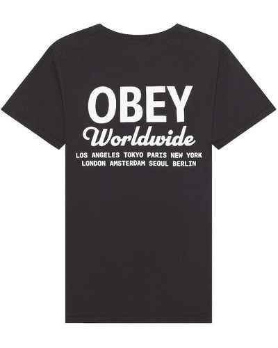 Obey Tシャツ - ブラック