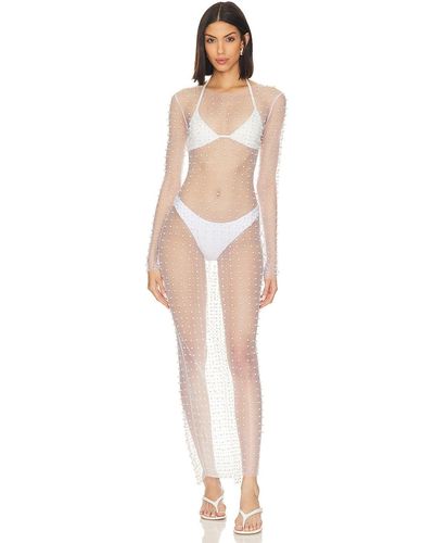 Beach Bunny Champagne Nights Mesh Dress - ホワイト