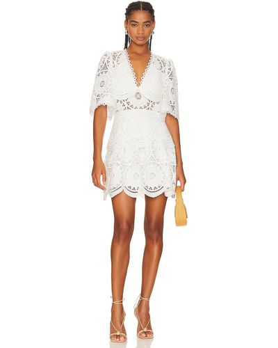 Alexis Size XS White Nylon Sleeveless Textured Fringe Detail Dress — Labels  Resale Boutique