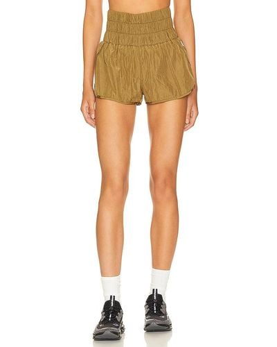 Free People X Fp Movement The Way Home Short In Army - Green