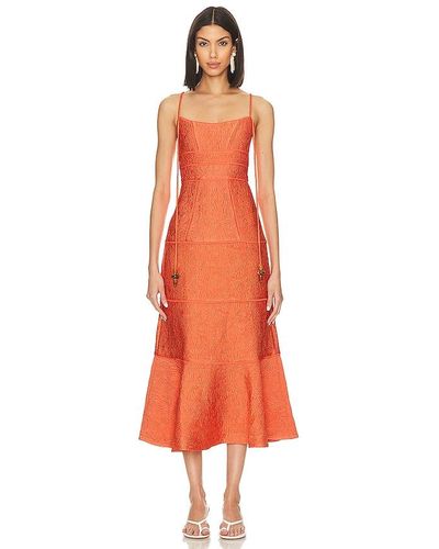 Alexis MIDI-KLEID VEREDA - Orange