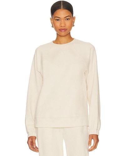 Eberjey Luxe Long Sweatshirt - Natural