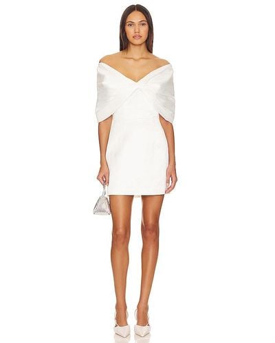 SAU LEE Paola Dress - White