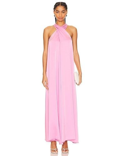 Essentiel Antwerp Finch Halterneck Dress - Pink
