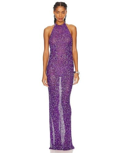 retroféte Clarisse Dress - Purple
