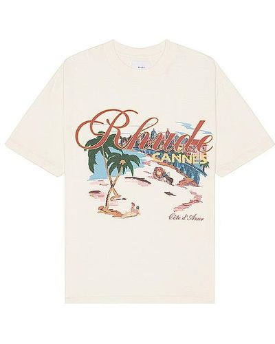 Rhude Cannes Beach Tee - White