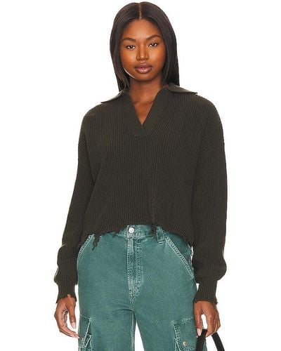 Bobi Collared Sweater - Green
