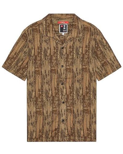 Roark Gonzo Short Sleeve Button Down Shirt - Brown
