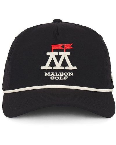 Malbon Golf Flag Seekers Rope Hat - Black