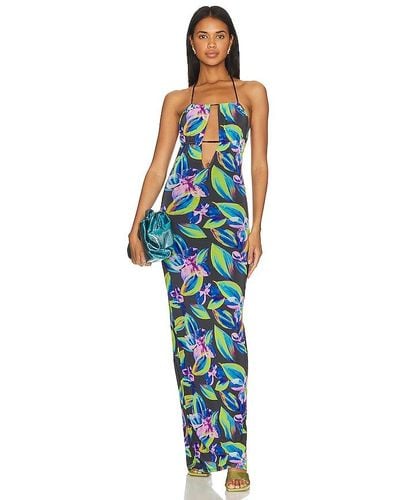 Camila Coelho Maren Maxi Dress - Blue