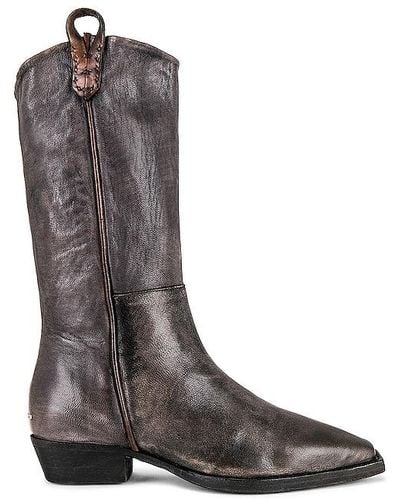 Free People HOHER STIEFEL IN DISTRESSED-OPTIK MAVERICK - Braun