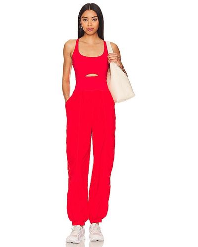 Free People X Fp Movement Righteous Onsie - Red