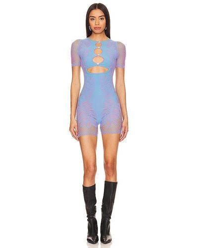 Poster Girl Dinero Playsuit - Blue