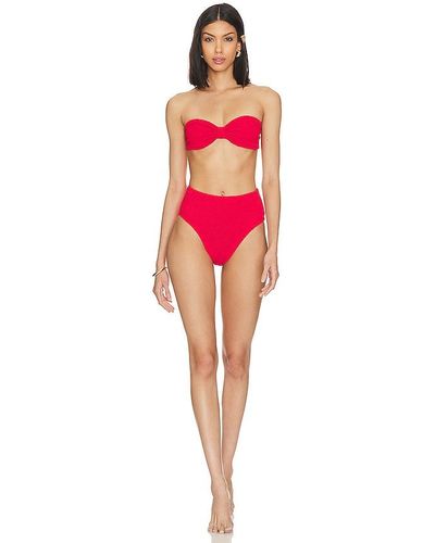 Hunza G Ruby Bikini Set - Red