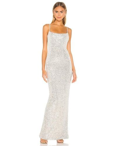 Nookie Lovers Nothings Sequin Gown - White