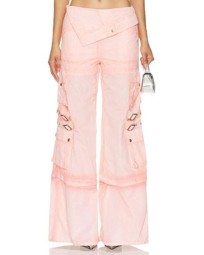 MARRKNULL Cargo Trousers - Pink