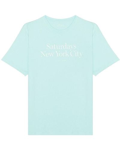 Saturdays NYC Tシャツ - ブルー
