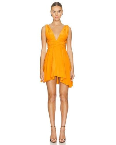 Azeeza Cirrus Mini Dress - Orange