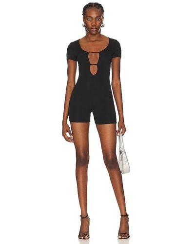 OW Collection Val Romper - Black