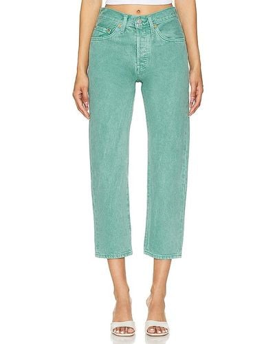 Levi's 501 Crop Straight - Green