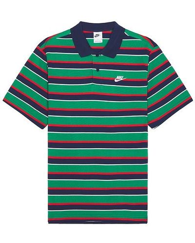 Nike Striped Polo - Green