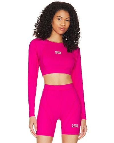 7 DAYS ACTIVE Melilla Cropped Top - Pink