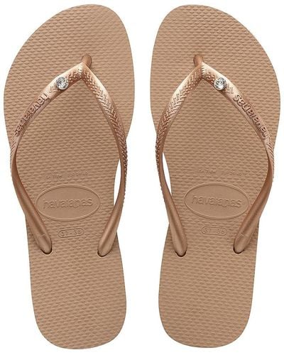 Havaianas bronze hotsell slim